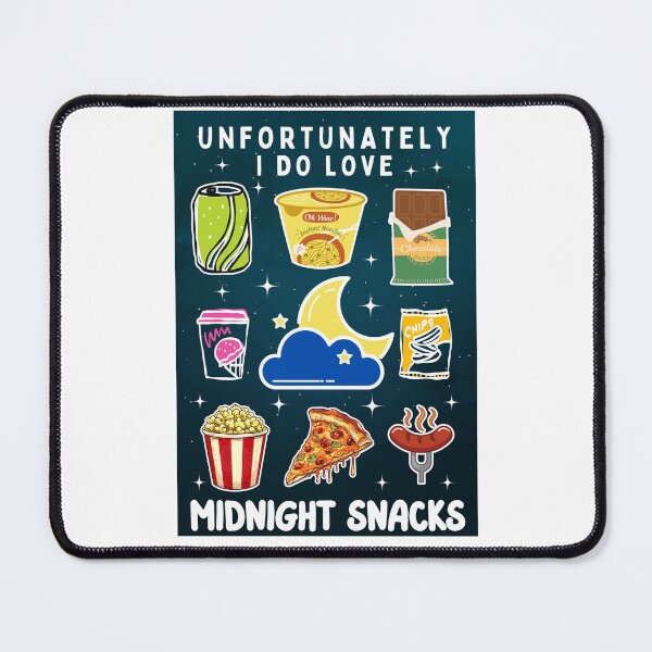Item preview, Unfortunately I do love Midnight Snacks | Midnight Snack Food Lover Illustration designed and sold by DesignDazzles.