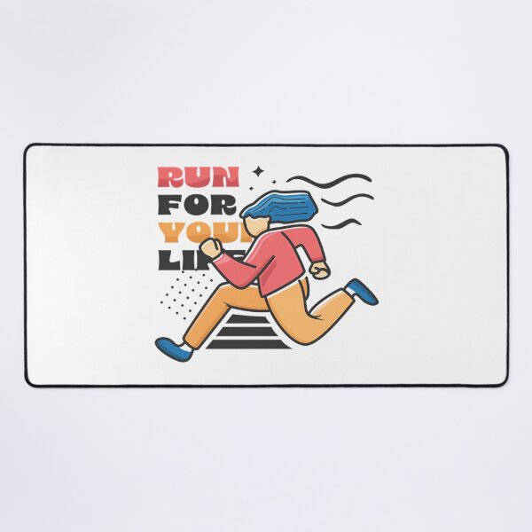 Item preview, Run For Your Life Illustration designed and sold by MicanCuteStore.