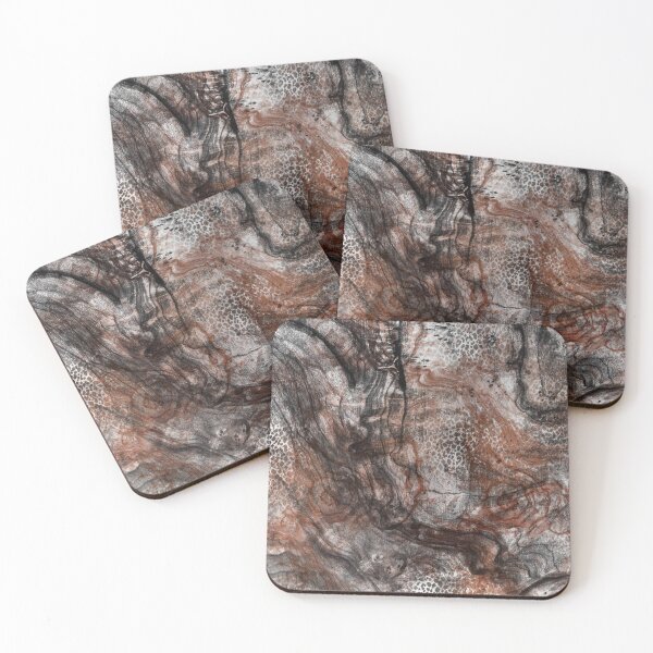 Item preview, Wood Leopard Natural Pattern Black - Brown designed and sold by MimiKoo.