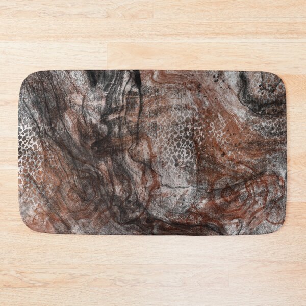 Item preview, Wood Leopard Natural Pattern Black - Brown designed and sold by MimiKoo.