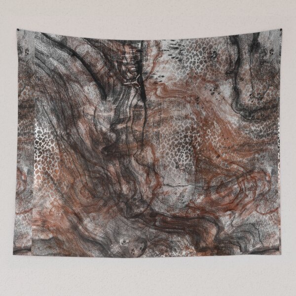 Item preview, Wood Leopard Natural Pattern Black - Brown designed and sold by MimiKoo.
