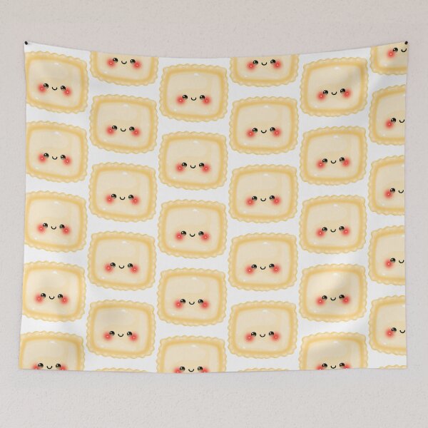 Item preview, kawaii stuffed pasta ravioli designed and sold by KJackArtwork.