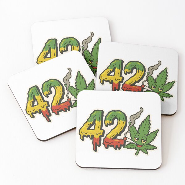 Item preview, 420 Weed Leaf Cartoon designed and sold by FunnySignalStudio.