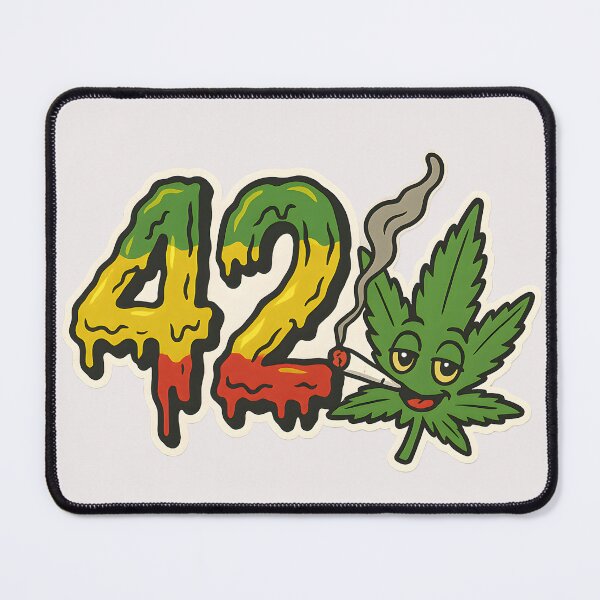 Item preview, 420 Weed Leaf Cartoon designed and sold by FunnySignalStudio.