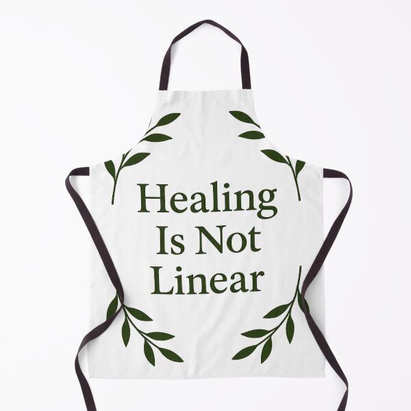 Item preview, Healing Is Not Linear – Mental Health Botanical Quote designed and sold by designwiss.
