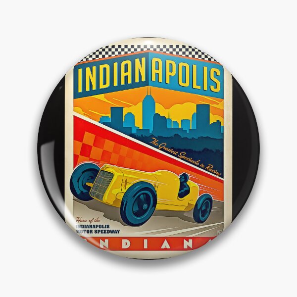 Item preview, Blast from the past a vintage old  poster Indianapolis designed and sold by Helios Be. Lavsh.