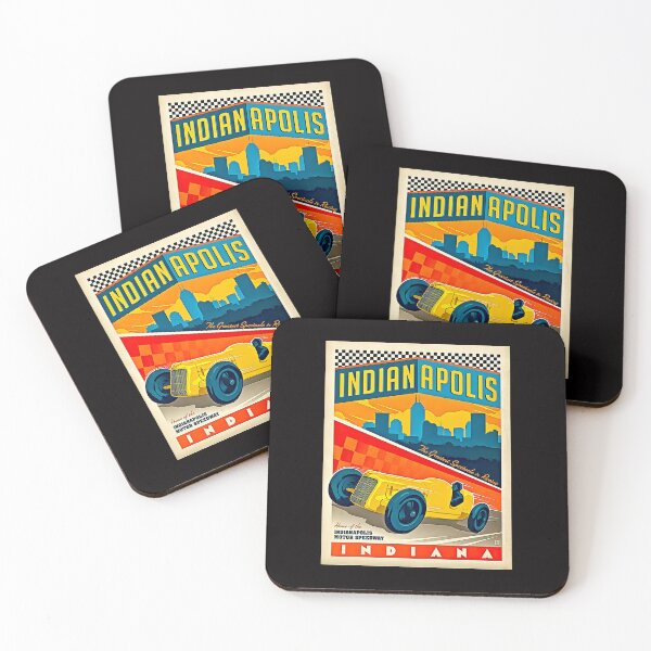 Item preview, Blast from the past a vintage old  poster Indianapolis designed and sold by Helios Be. Lavsh.