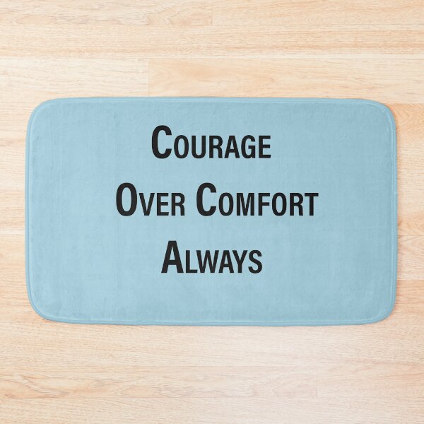 Item preview, Courage Over Comfort, Always – Bold Mindset Quote Design designed and sold by ArtNestVerse.