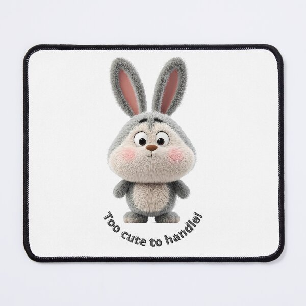 Item preview, Too Cute to Handle - Fluffy Bunny design designed and sold by designwiss.