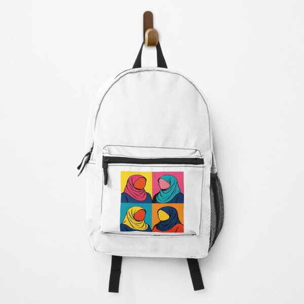 Item preview, Pop Art Hijab Portrait – Warhol Style Colorful Design designed and sold by JOANNASKAH.