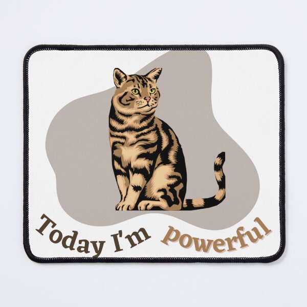 Item preview, Powerful Cat Energy – Motivational Design – Today i'm powerful designed and sold by designwiss.