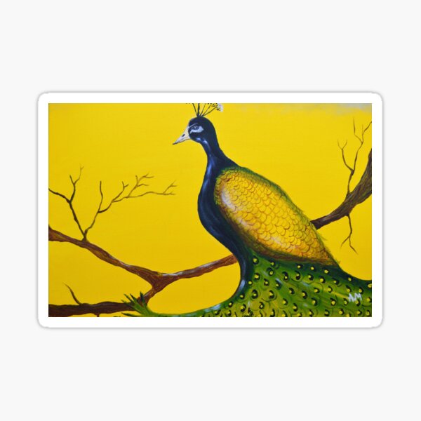 Petulant Peacock Sticker