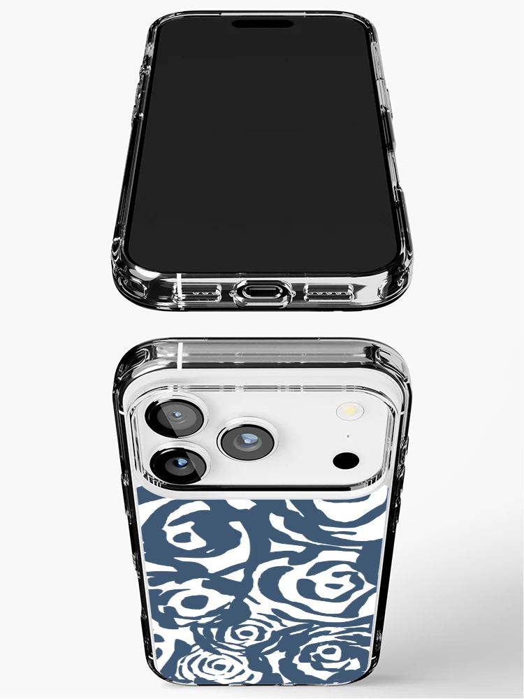 Thumbnail 3 of 5, iPhone Case, Navy Flower Bundle designed and sold by MathisDesigns.