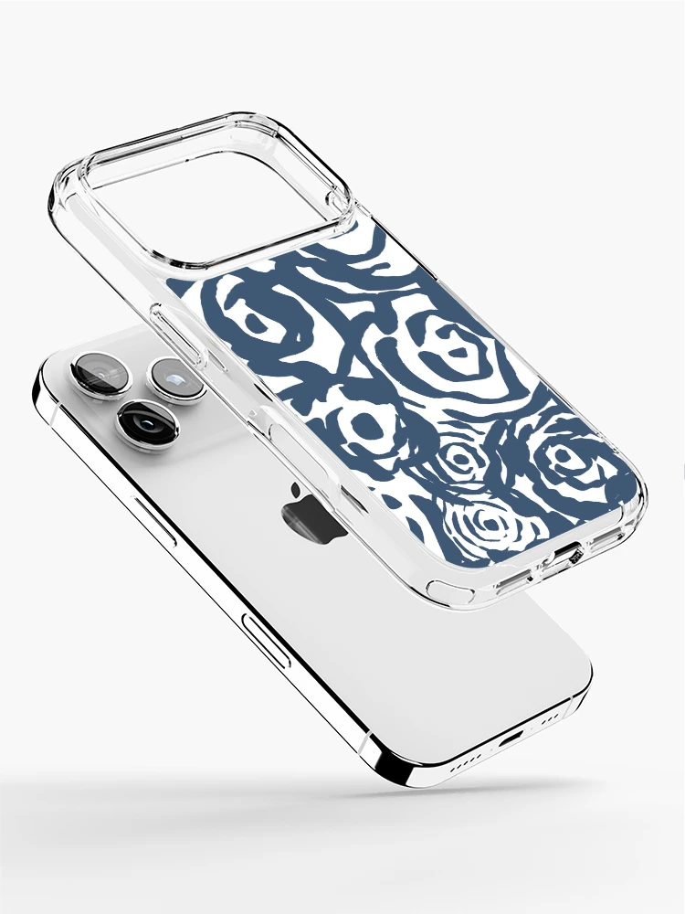 Thumbnail 2 of 5, iPhone Case, Navy Flower Bundle designed and sold by MathisDesigns.