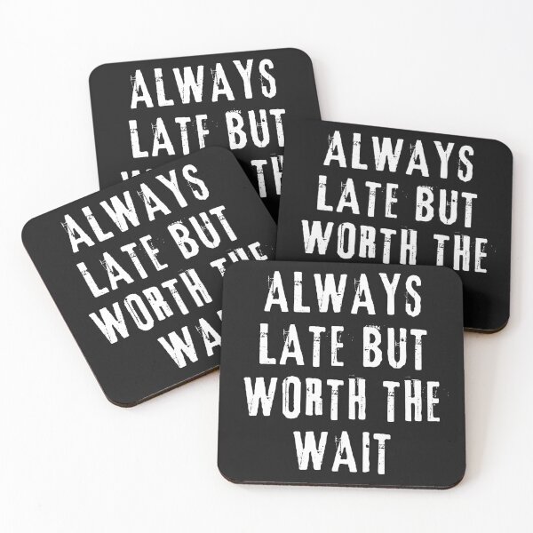 Item preview, always late but worth the wait- Funny Bold Typography Design designed and sold by designwiss.