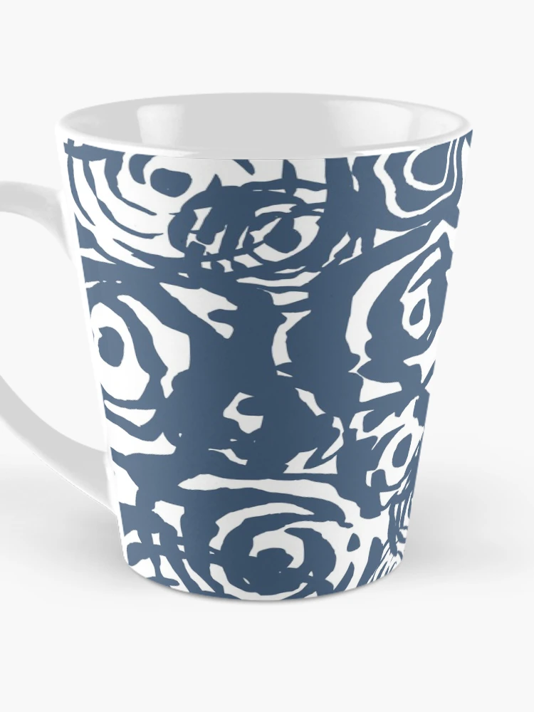 Thumbnail 3 of 4, Coffee Mug, Navy Flower Bundle designed and sold by MathisDesigns.