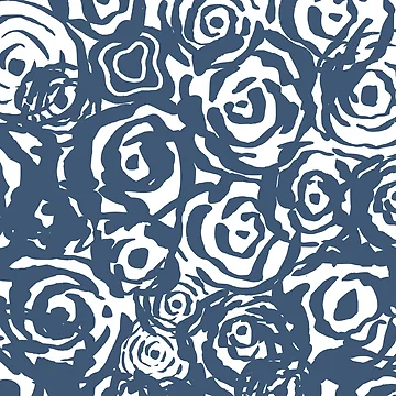Artwork thumbnail, Navy Flower Bundle by MathisDesigns