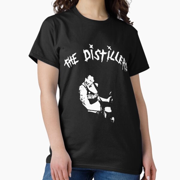 ミュージシャン The Distillers/2009'Tour T Shirt The Distillers Vintage T-shirt: American Punk Rock Band Tee