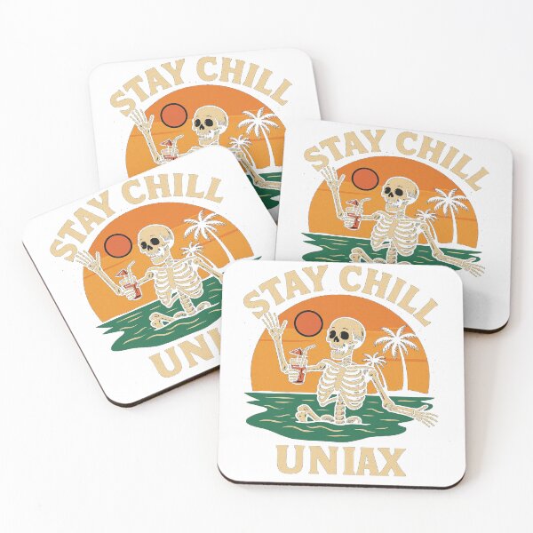 Item preview, Stay Chill Skeleton – Funny Retro Beach Vibes  designed and sold by designwiss.