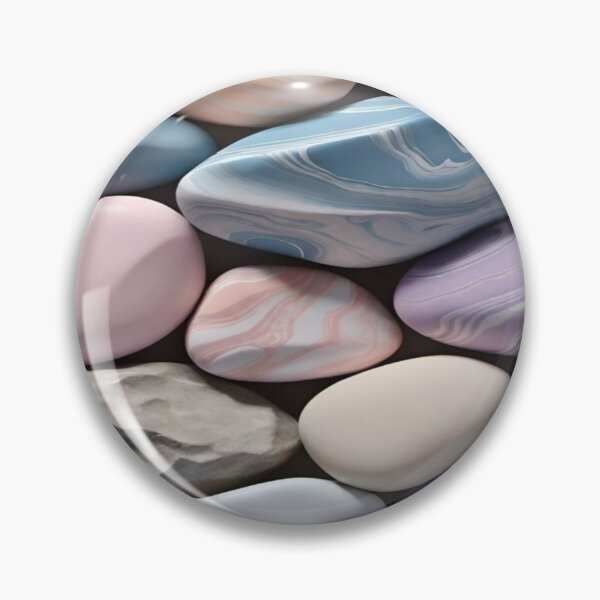 Item preview, Drawing of colorful smooth pebbles art designed and sold by NivyasArtistry.