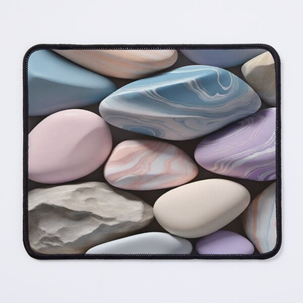 Item preview, Drawing of colorful smooth pebbles art designed and sold by NivyasArtistry.