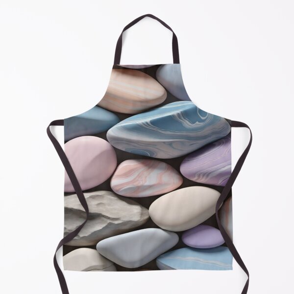 Item preview, Drawing of colorful smooth pebbles art designed and sold by NivyasArtistry.