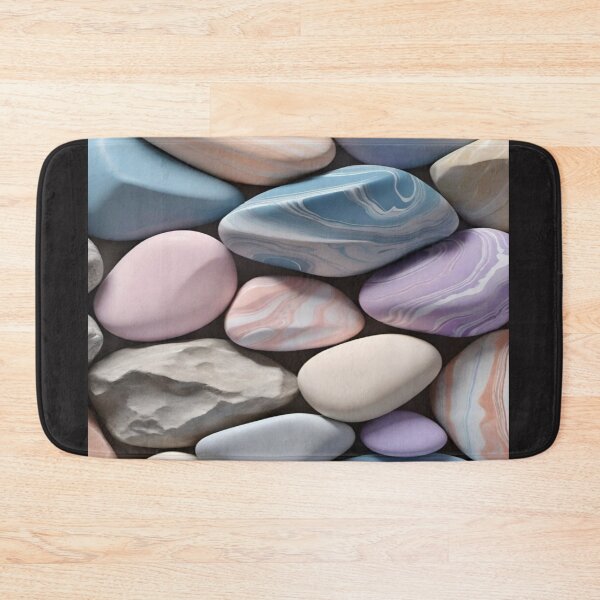 Item preview, Drawing of colorful smooth pebbles art designed and sold by NivyasArtistry.