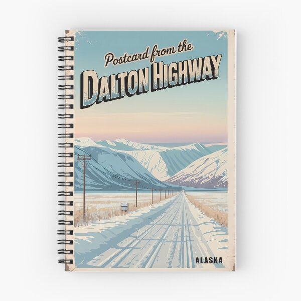 Item preview, Dalton Highway Alaska Vintage Travel Postcard designed and sold by Horizon Tales.