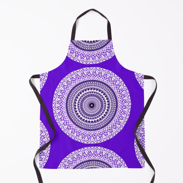 Item preview, Violet ornate Indian Flower of Life traditional ethnic sacred geometry mandala designed and sold by DivineMandala.