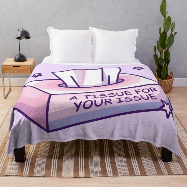 Item preview, A Tissue for Your Issue – Funny Sarcastic Quote Illustration designed and sold by chillaxcats.