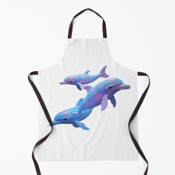 Item preview, Magical Blue and Pink Dolphins Art designed and sold by GloriousArtSKD.