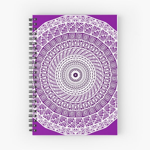 Item preview, Purple violet traditional ethnic mandala inspired beautiful sacred geometry  intricate yoga meditation sacred geometry  designed and sold by DivineMandala.