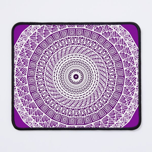 Item preview, Purple violet traditional ethnic mandala inspired beautiful sacred geometry  intricate yoga meditation sacred geometry  designed and sold by DivineMandala.