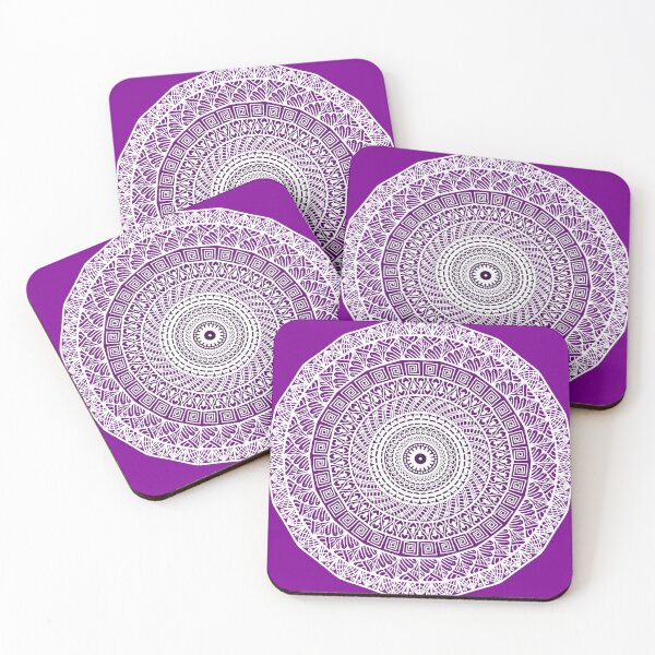 Item preview, Purple violet traditional ethnic mandala inspired beautiful sacred geometry  intricate yoga meditation sacred geometry  designed and sold by DivineMandala.