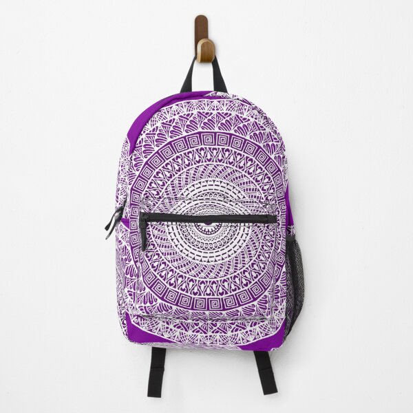 Item preview, Purple violet traditional ethnic mandala inspired beautiful sacred geometry intricate yoga meditation sacred geometry designed and sold by DivineMandala.