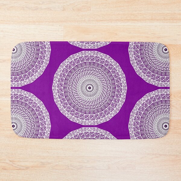 Item preview, Purple violet traditional ethnic mandala inspired beautiful sacred geometry  intricate yoga meditation sacred geometry  designed and sold by DivineMandala.