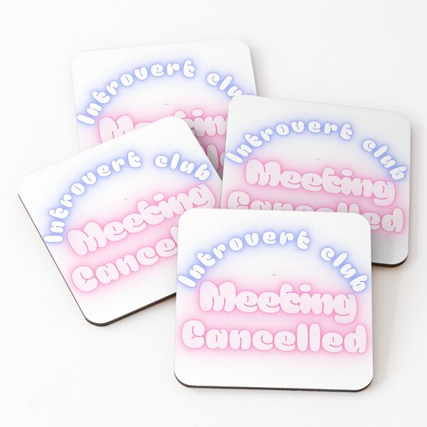 Item preview, Introvert Club Meeting Cancelled Funny Quote | Cozy Introvert Humor Design designed and sold by TeeTantra.