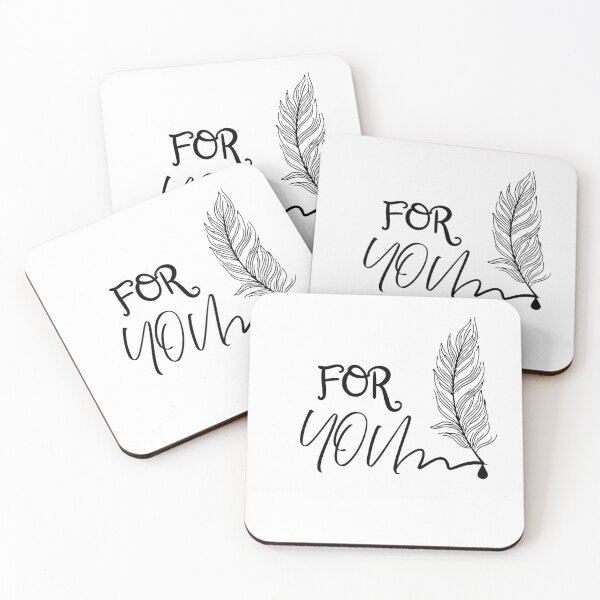 Aperçu de l'œuvre For You – Handwritten Feather Gift Design -LOVE créée et vendue par designwiss.