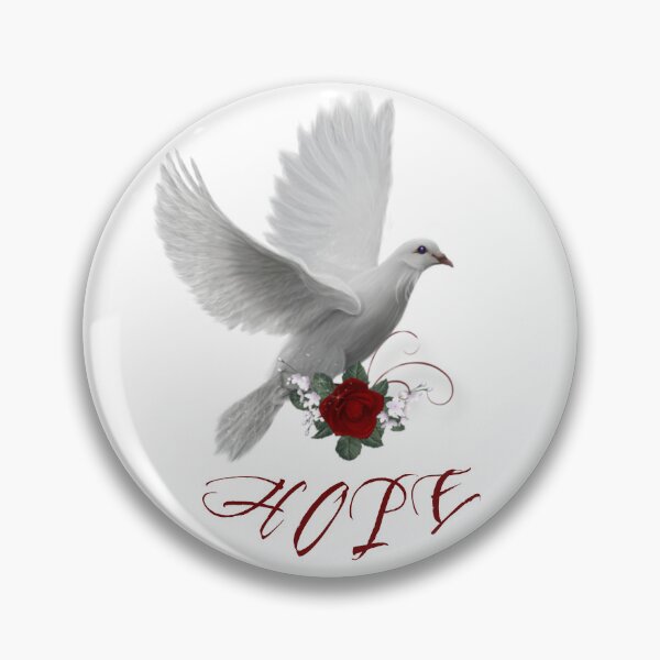 Item preview,  Hope Dove – Peaceful Red Emblem Design designed and sold by designwiss.