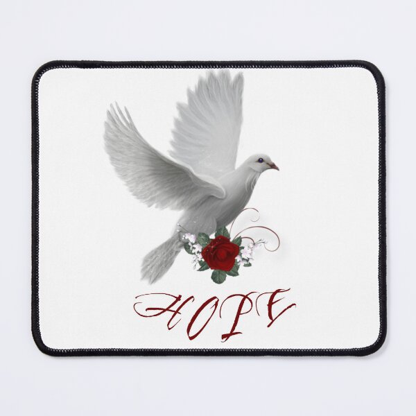 Item preview, Hope Dove – Peaceful Red Emblem Design designed and sold by designwiss.