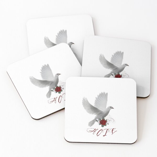 Item preview,  Hope Dove – Peaceful Red Emblem Design designed and sold by designwiss.