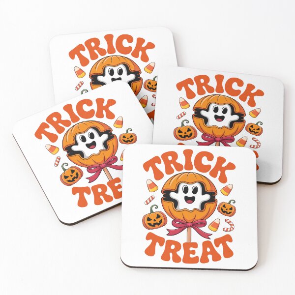 Item preview, Trick or Treat Ghost – Cute Retro Halloween Candy Design designed and sold by Taans-Creation.