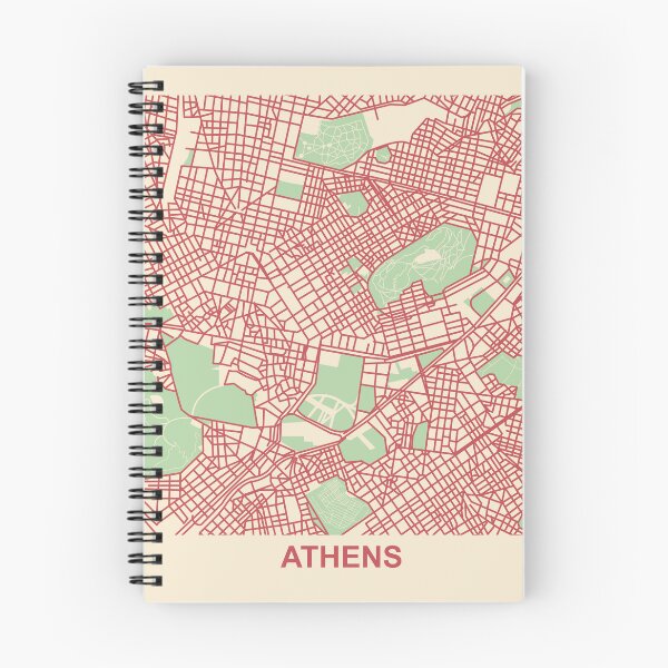 Item preview, Modern Athens Map designed and sold by MapsByLeo.