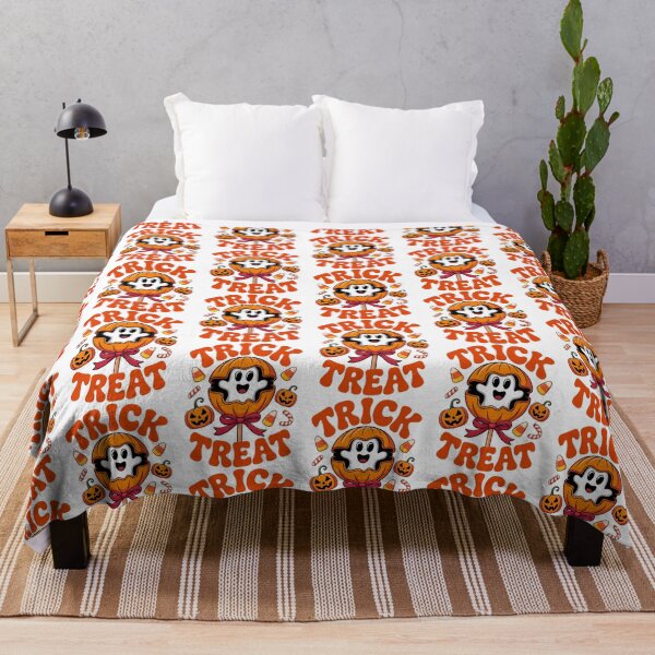 Item preview, Trick or Treat Ghost – Cute Retro Halloween Candy Design designed and sold by Taans-Creation.