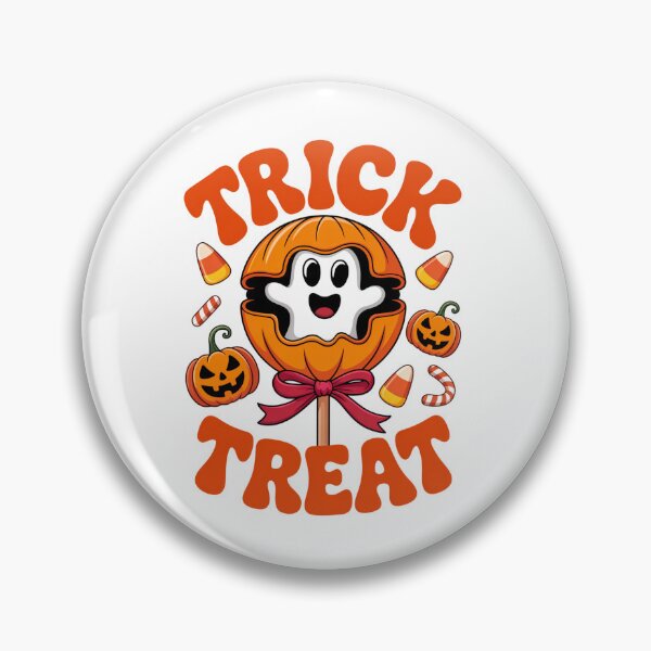 Item preview, Trick or Treat Ghost – Cute Retro Halloween Candy Design designed and sold by Taans-Creation.