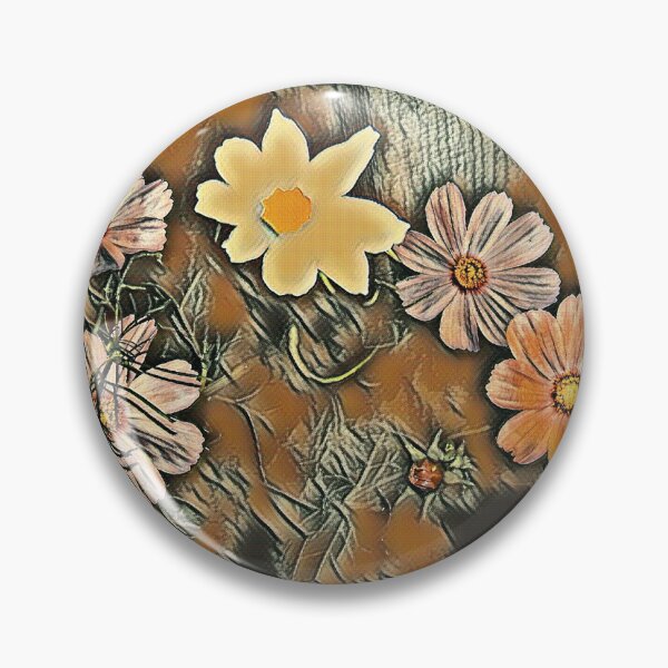 Item preview, 5 Cosmos Flowers Blossoms Photo with art effects designed and sold by DianeBP.