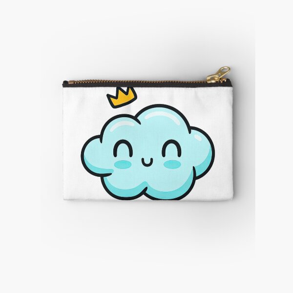 Item preview, Kawaii Smiling Cloud with Crown Illustration designed and sold by ArtfulWeave.