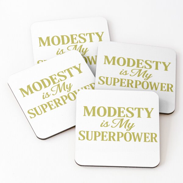 Item preview, “Modesty is My Superpower” golden typography design ✨. designed and sold by JOANNASKAH.