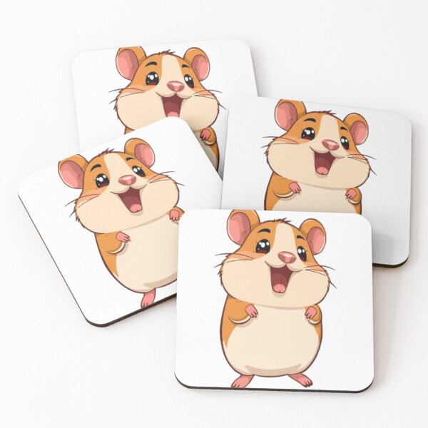 Item preview, Adorable Cartoon Hamster Character Design designed and sold by Om-Namo Store .