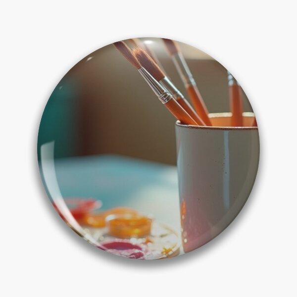 Item preview, Creative Workspace with Paintbrushes designed and sold by Dzigndada.